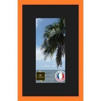 Marco de fotos para pared, 14 x 29 x 14 x 29 marco, moderno, 2,3 cm de longitud, de madera, madera, Orange-6, Passe-Partout Noir