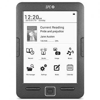 SPC 5608N - E-book Reader de 6 y 8 GB, color negro