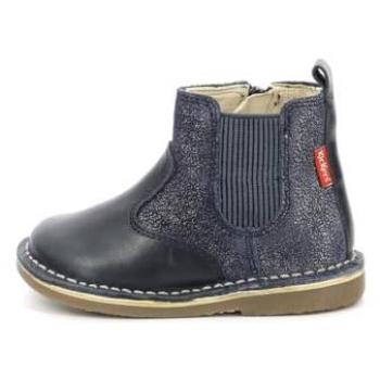 Botines KICKERS Maelio 21 para Niña y Niño en Azul Marino Metálico