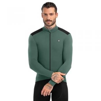 Maillot Ciclismo Térmico Hombre M4 Volta Verde Militar Siroko