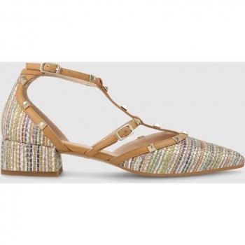 Lodi - Zapatos planos de mujer en tejido efecto rafia multicolor