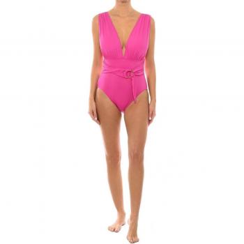 Bañador de una pieza Michael Kors Rosa con Cinturón y Escote en V, Talla M