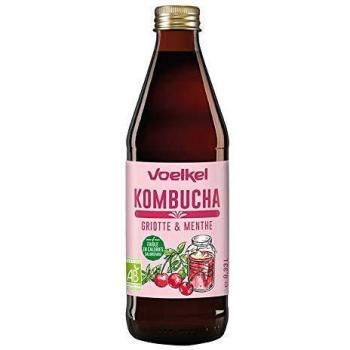 Kombucha Cereza y Menta BIO - Voelkel - 330ml