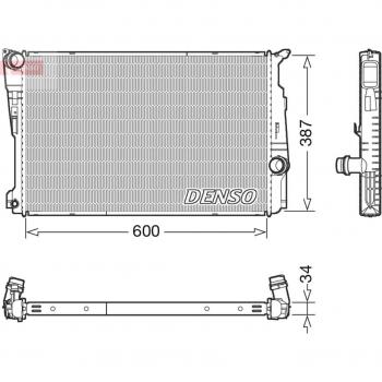 Radiador DENSO DRM05006 para refrigeración del motor