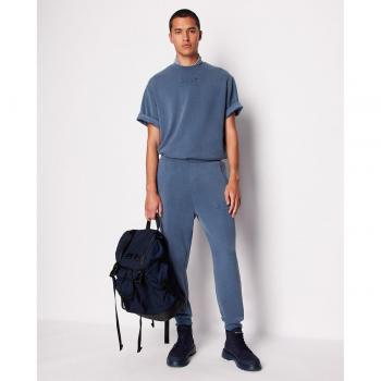 Pantalón jogger de hombre en modal interlock con logo en relieve