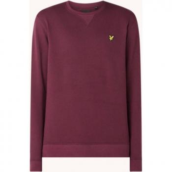 Lyle and Scott Men's Crew Neck Sweatshirt - Burgundy - Size S