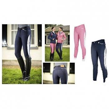 Lauria Garrelli by HKM Equitación – Queens de silicona La Rodilla., color rosa, tamaño 19