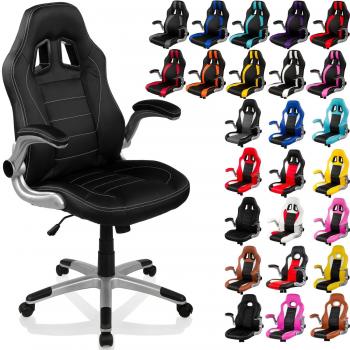 RACEMASTER® GT Series - Silla de escritorio/Gaming silla de despacho - Mecanismo de inclinación y elevación Homolación SGS - Disponible en 20 colores silla de oficina negro
