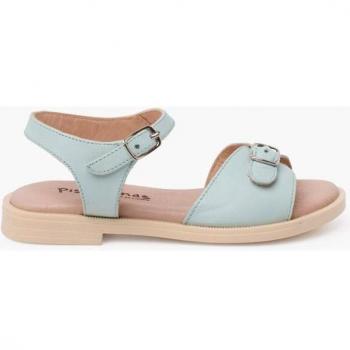 Sandalias de niña de piel con pala y hebilla