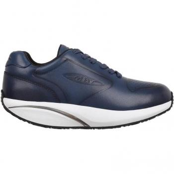 Zapatillas de Piel MBT para Mujer Invierno Color Azul Índigo Talla 42