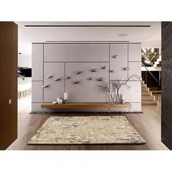 Alfombra Interior Geométrica Étnica Beige 80x150 cm Enya
