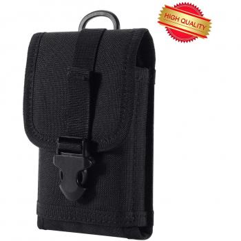 Zeato EDC Tactical Militar MOLLE - Funda para teléfono con clip para cinturón de nailon 1000D Touch Duty para iPhone X 8 7 Plus 6S 6 Plus Galaxy Note 5 S8 S7 S6 Edge LG Sony y más