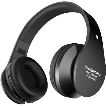 Alitoo Auriculares Bluetooth Inalámbricos,Cascos Bluetooth Plegable con Micrófono Manos Libres y Hi-Fi Sonido Estéreo 12 Horas Reproducción de Música Orejeras de Memoria Suave