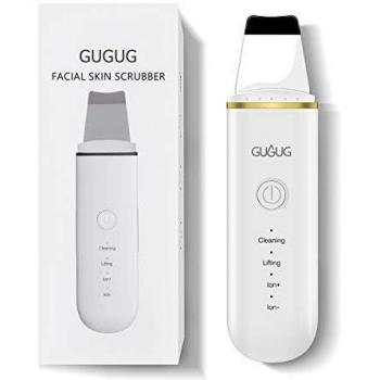 Limpiador Ultrasónico Facial, Skin Scrubber, Exfoliación de Cara, 4 Modos para Limpiar los Poros y Cuidar la Piel, USB Recargable, Dispositivo de Belleza