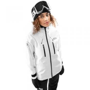 Chaqueta de esquí y snowboard para mujer W5-W Megeve Siroko Blanca