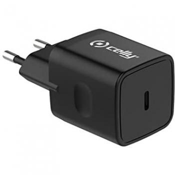Celly Cargador de Pared USB-C PLTC1USBC 30W Negro