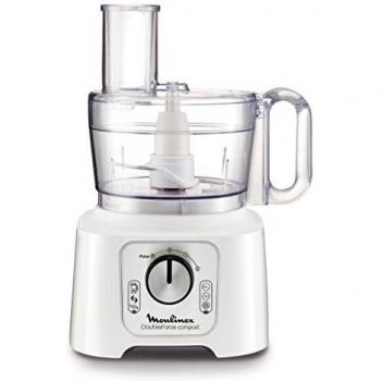 Robot de Cocina Multifuncional Moulinex DoubleForce Compact 800W 2.2L con Blender Blanco