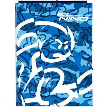 Carpeta Folio 3 Solapas El Niño Blue Bay 26x33,5x2,5 cm - Safta
