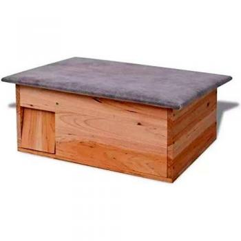 vidaXL Casa para Erizos de Madera de Abeto 45x33x22 cm Jaula Animales Mascotas