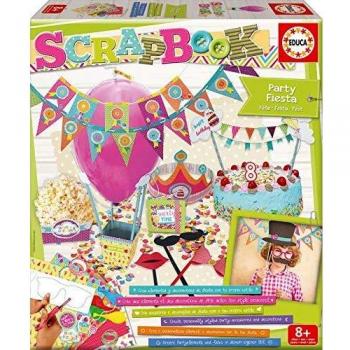 Educa Borrás- Party Fiesta Scrapbook, juego creativo