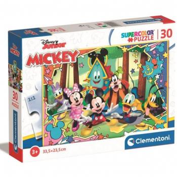 Puzzle Infantil Mickey DISNEY JUNIOR 30 piezas +3A -DIMENSIONES 33,5X23,5CM-Clementoni