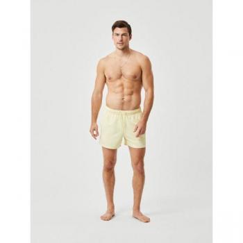 Borg Solid Swim Shorts Yellow, Size L