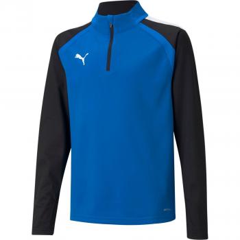 Puma TeamLIGA Kids Half-Zip Sweatshirt - Unisex Electric Blue