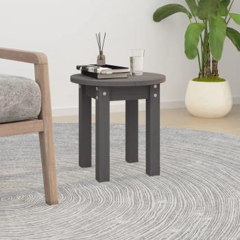 Mesa de centro de madera maciza de pino Ø35x35 cm en colores Natural, Blanco y Gris