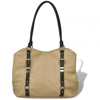 vidaXL Bolso color beige