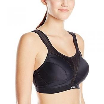 Shock Absorber - Sujetador deportivo para mujer, color negro
