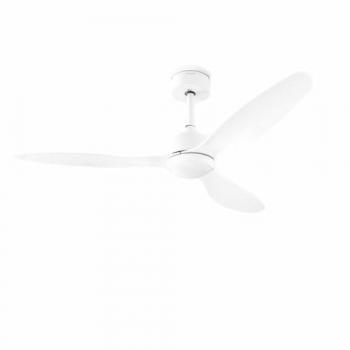 Ventilador de Techo con Luz LED y 3 Aspas ABS Flaled InnovaGoods Blanco 36 W, Potencia: 36W, Diámetro: 132 cm (52), Mando a distancia, 6 velocidades