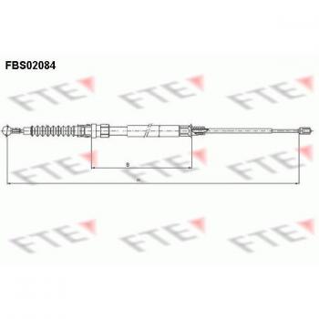 Cable de Freno de Mano FTE 9250084