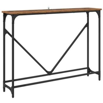 Mesa Consola Manual Madera Envejecida 102 x 23 x 75 cm Madera de Ingeniería