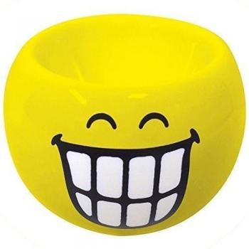 zakdesigns 6727 - 4460 Smiley dientes huevera de porcelana 6 cm), color amarillo