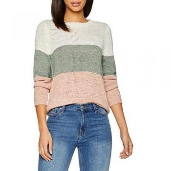 ONLY NOS Onlgeena L/s Block Pullover Knt Noos, suéter para Mujer,