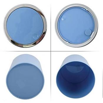 Cubo de Basura Kamaka 6L de Plástico en Color Azul Pálido con Tapa Basculante