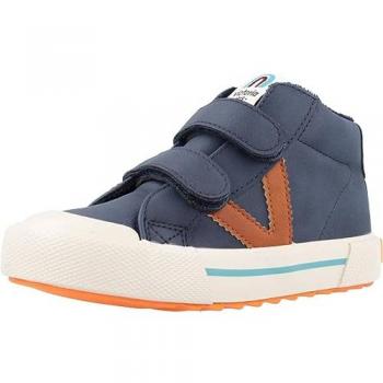 Victoria Tribu Children's High-Top Boots with Faux Leather Effect and Hook-and-Loop Straps