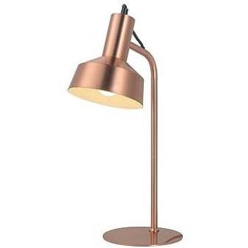 Lámpara de Sobremesa Leana Lumit 25W Metal Cobre con Pantalla Metálica 43x15x24 cm