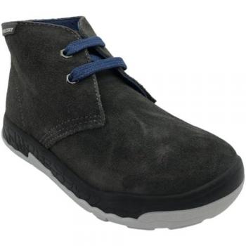Pablosky - Botas de niño en serraje gris con cierre de cordones, piel natural, modelo 512458, color ceniza
