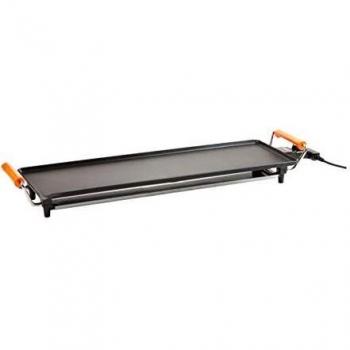 Plancha eléctrica DOMO DO8310TP 1800W con superficie de la grelha de 70 x 22 cm y cabos Cool-touch