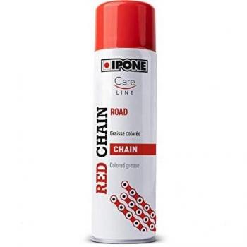 Spray Grasa de Cadena Roja Ipone 250ml - Alta Gama para Moto de Carretera