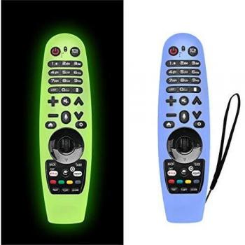 NANTING 2PCS Estuche actualizado LG Smart TV Remote Control para LG AN-MR600 / LG AN-MR650 / AN-MR18BA / AN-MR19BA, Estuche de Silicona anticaída/Antideslizante/Rayado/Polvo/Agua
