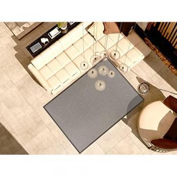 Alfombra de vinilo Tecno 21014 en marrón, dimensiones disponibles: 60x110 cm, 100x150 cm, 140x200 cm y 160x230 cm