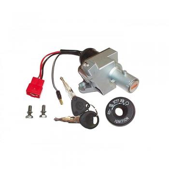 Cerradura de Contacto con Llave para Ciclomotor, Compatible con Modelos MBK OVETTO y YAMAHA JOG