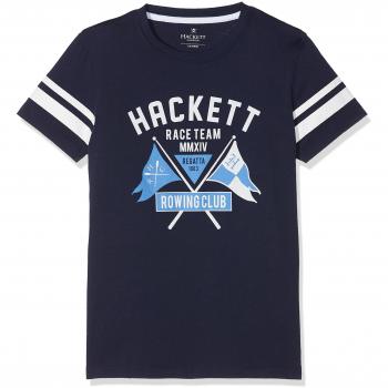 Hackett London HRC FLG tee B, Camiseta para Niños, Azul