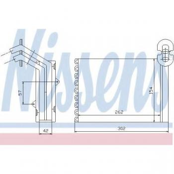 Radiador de calefacción Nissens 73972 - Matriz térmica interior