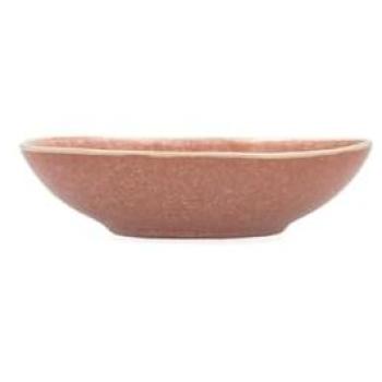 Bol Ovalado Cerámico Bidasoa Gio 15x12,5x4cm Terracota con Relieves Orgánicos Apto para Microondas