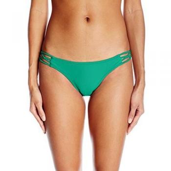 Volcom Women's Simply Solid Full Bikini Bottom Bragas, Spray Verde, L para Mujer
