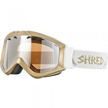 Shred Tastic Femme Fatale - Máscara de esquí unisex, color dorado / blanco, talla única