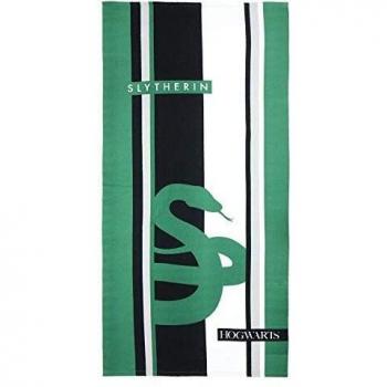 CERDÁ LIFE'S LITTLE MOMENTS 2200003872 Toalla Polyester Harry Potter Slytherin, Poliéster, Verde, 70x140cm
